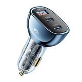 toocki Araç Şarj Cihazı USB C, 80W 3 Bağlantı Noktalı Tip C Araç Şarj Adaptörü Hızlı Şarj, iPhone 14/13/12 Samsung Galaxy S23/22/21 Pixel iPad Pro için QC ve PD Araç Şarj Cihazı