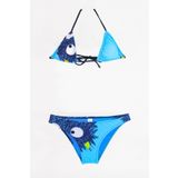 TooHot Kız Çocuk Mavi Üçgen Bikini Takımı-40