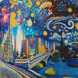 Tookeen 6-8-10-12 Yaş Çocuklar için Rakamlarla Boya - Kız ve Erkek Çocuklar için Kendin Yap Boyama El Sanatları Kitleri - Çerçeveli Tuval Üzerine 40,6 x 30,48 cm Akrilik Yağlıboya Resim Seti
