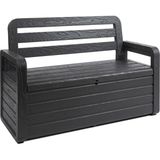 Toomax Forever Spring Sandıklı Bahçe Bankı, Bahçe Depolama Sandığı 270L Antrasit