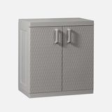 Toomax Rattan Mega 2 Raflı Plastik Dolap Gri