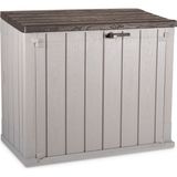 Toomax Storer Plus 840Lt Bahçe, Balkon, Depolama Dolabı, Çöp Konteyneri Gri/Kahverengi