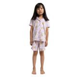 TOONTOY 14100 Kız Çocuk Komple Baskılı Şortlu Pijama Takım 14100, Pembe, 4-5 Yaş