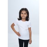 Toontoy 24968 Kız Çocuk Bisiklet Yaka Kısa Kollu Tişört