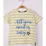 Toontoy Çizgili Always Baskılı Erkek Çocuk T-shirt