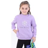Toontoy Club Kız Bebek Baskılı Sweatshirt - Lila - 4 Yaş
