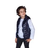 TOONTOY Çocuk Kapşonlu Parlak Yelek 6 Yaş, 6 Yaş, Kapşonlu Parlak Yelek, Lacivert, Erkek