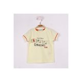 TOONTOY Erkek Bebek Marines Baskılı T-Shirt Mint Yeşili, 12709-1
