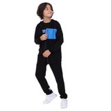 TOONTOY Erkek Çocuk 3lü Baskılı Eşofman Takım 8-9 Yaş, 8-9 Yaş, 22584, Saks, erkek-çocuk
