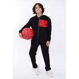 Toontoy Erkek Çocuk 3lü Baskılı Eşofman Takım Kırmızı 8-9 YAŞ