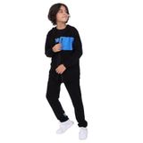 Toontoy Erkek Çocuk 3lü Baskılı Eşofman Takım Saks 8-9 YAŞ