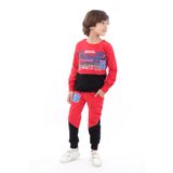 Toontoy Erkek Çocuk 69 Baskılı İçi Pamuklu Eşofman Takım - 8 Yaş - Kırmızı