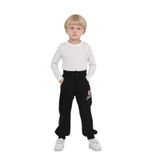 Toontoy Erkek Çocuk 98 Nakışlı Eşofman Alt - 3 Yaş - Siyah