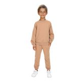 Toontoy Erkek Çocuk Armalı Eşofman Takım Kahverengi 6 YAŞ