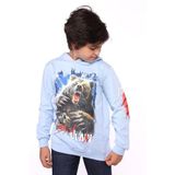 Toontoy Erkek Çocuk Aslan ve Blood Clan Baskılı Sweatshirt Mavi 14 YAŞ