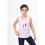 Toontoy Erkek Çocuk Baskılı Atlet Açık Lila 8-9 YAŞ