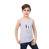 Toontoy Erkek Çocuk Baskılı Atlet Gri Melanj 8-9 YAŞ