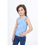 Toontoy Erkek Çocuk Baskılı Atlet Mavi 3 YAŞ