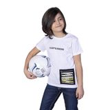 Toontoy Erkek Çocuk Baskılı Cebi Fermuar Kapatmalı Tişört Beyaz 8 YAŞ
