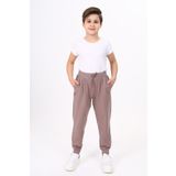 Toontoy Erkek Çocuk Baskılı Eşofman Alt Acı Kahve 12-13 YAŞ