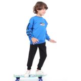 TOONTOY Erkek Çocuk Baskılı Eşofman Takım 6 Yaş, 6 Yaş, 22676, Saks, erkek-çocuk