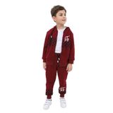 Toontoy Erkek Çocuk Baskılı Eşofman Takım - 6 Yaş - Bordo