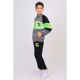 Toontoy Erkek Çocuk Baskılı Eşofman Takım - Antrasit - 8 - 9 Yaş