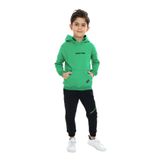Toontoy Erkek Çocuk Baskılı Eşofman Takım Çimen Yeşili 3 YAŞ