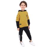 Toontoy Erkek Çocuk Baskılı Eşofman Takım Hardal 4 YAŞ