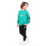 Toontoy Erkek Çocuk Baskılı Eşofman Takım Koyu Yeşil 3 YAŞ
