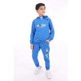 Toontoy Erkek Çocuk Baskılı Eşofman Takım Saks 13-14 YAŞ