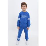 Toontoy Erkek Çocuk Baskılı Eşofman Takım Saks 4 YAŞ