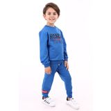 Toontoy Erkek Çocuk Baskılı Eşofman Takım Saks 7 YAŞ