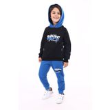 Toontoy Erkek Çocuk Baskılı Eşofman Takım Saks 8 YAŞ