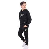 Toontoy Erkek Çocuk Baskılı Eşofman Takım - Siyah - 10 Yaş
