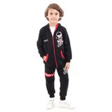 Toontoy Erkek Çocuk Baskılı Eşofman Takım Siyah 3 YAŞ