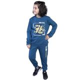 Toontoy Erkek Çocuk Baskılı Eşofman Takımı Petrol Mavi 8-9 YAŞ