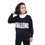 Toontoy Erkek Çocuk Baskılı Gömlek Yaka Sweatshirt Lacivert 14 YAŞ