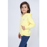Toontoy Erkek Çocuk Baskılı Hırka Açık Sarı 5 YAŞ