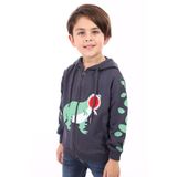 Toontoy Erkek Çocuk Baskılı Hırka Füme 2 YAŞ