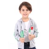Toontoy Erkek Çocuk Baskılı Hırka Gri Melanj 3 YAŞ