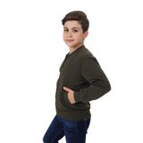 Toontoy Erkek Çocuk Baskılı Hırka Haki 6-7 YAŞ
