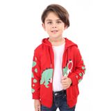 Toontoy Erkek Çocuk Baskılı Hırka Kırmızı 2 YAŞ