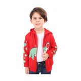 Toontoy Erkek Çocuk Baskılı Hırka Kırmızı