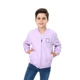Toontoy Erkek Çocuk Baskılı Hırka Lila 8-9 YAŞ