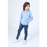 Toontoy Erkek Çocuk Baskılı Hırka Mavi 2 YAŞ