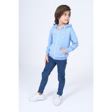 Toontoy Erkek Çocuk Baskılı Hırka Mavi 5 YAŞ