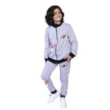 Toontoy Erkek Çocuk Baskılı İki Yanı Cepli Eşofman Takımı Gri Melanj 6-7 YAŞ