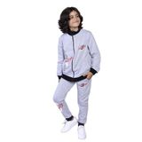 Toontoy Erkek Çocuk Baskılı İki Yanı Cepli Eşofman Takımı Gri Melanj 8-9 YAŞ