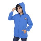 Toontoy Erkek Çocuk Baskılı Kapşonlu Hırka Saks 12-13 YAŞ